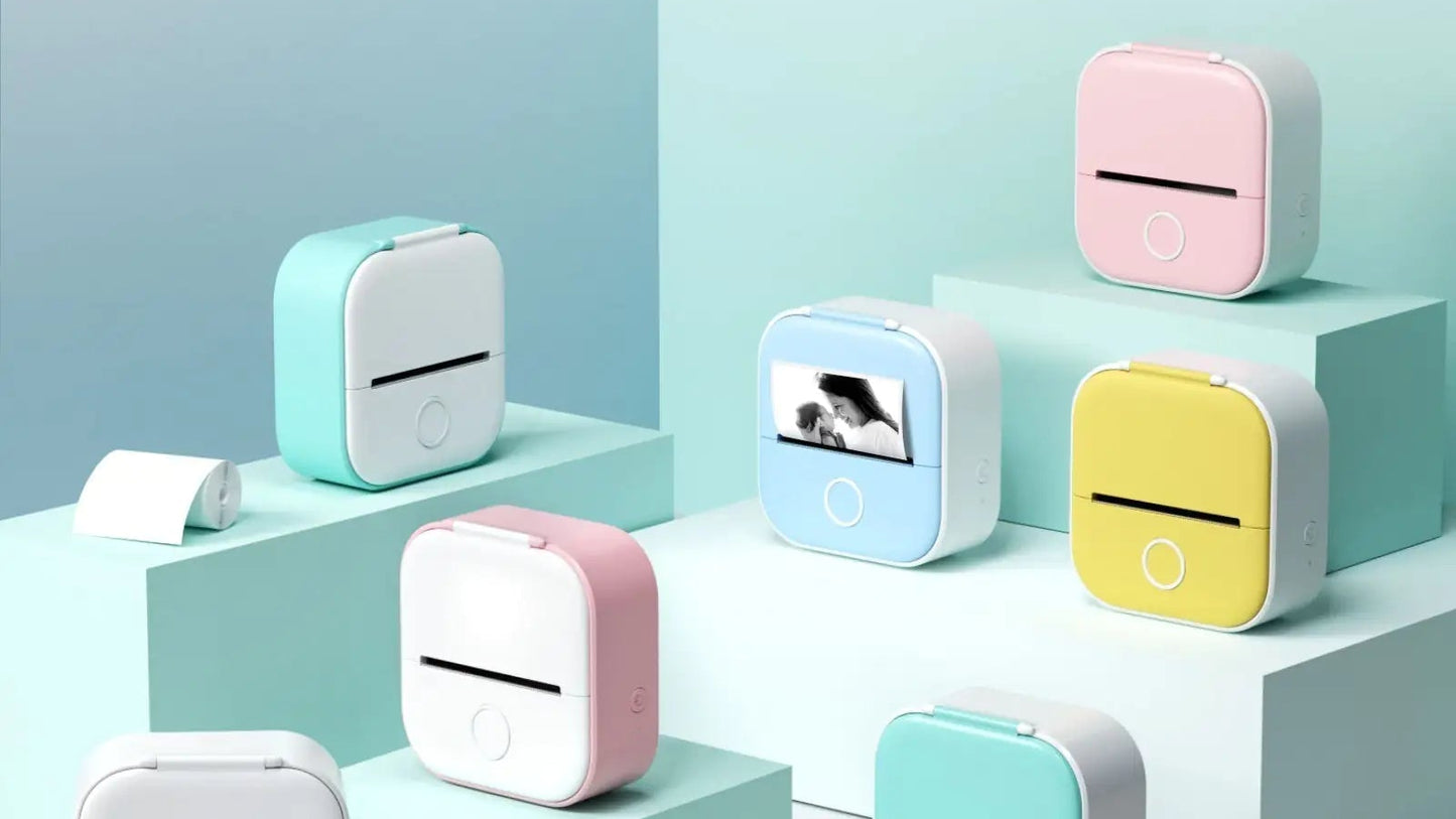 Portable Mini Thermal Label Printer Home Photo Printer Student Wrong Question Printer Bluetooth Mini Label Printer Price Tag